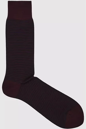 Reiss Mario Stripe Print Cotton Blend Socks