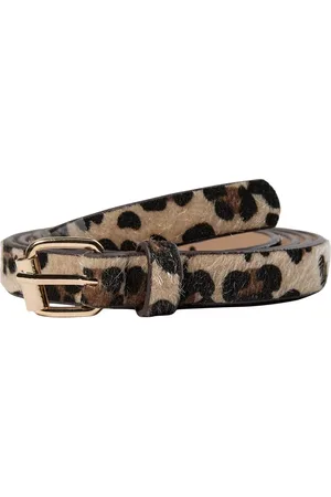 Numph Dash Animal Print Textured Belt