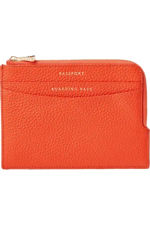 ASPINAL OF LONDON Pebble Leather Zipped Travel Wallet
