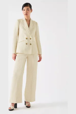 L.K. Bennett Amore Linen Blend Trousers
