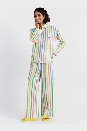 Chinti & Parker Snoopy Stripe Linen Rich Trousers