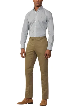 Hackett Cotton Blend Tailored Fit Stripe Shirt