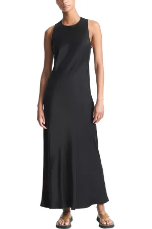 ASCENO The Valencia Pure Silk Slip Dress