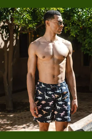 Chelsea Peers Dinosaur Print Swim Shorts