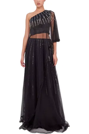 RAISHMA Shania Embellished One Shoulder Gown