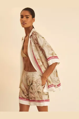 Reiss New York Botanical Gardens Santana Botanical Print Elasticated Waist Shorts