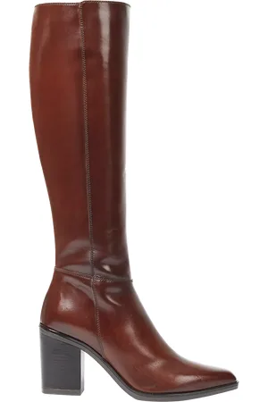 JONES BOOTMAKER Cagliari Leather Medium Calf Fit Knee High Boots