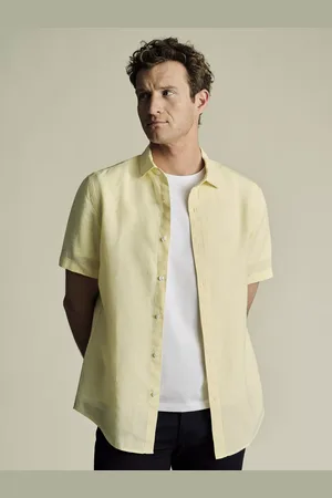 Charles Tyrwhitt Linen Slim Fit Short Sleeve Shirt