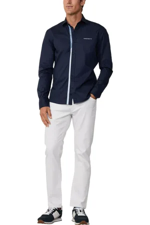 Hackett Cotton Blend Tailored Fit Shirt