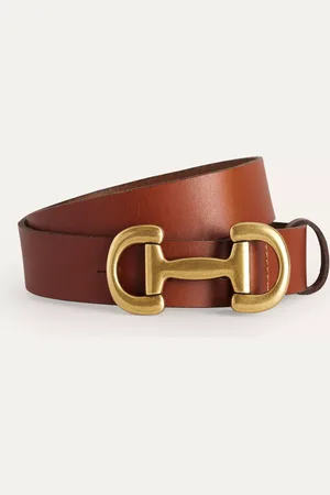 Boden Iris Snaffle Trim Leather Belt