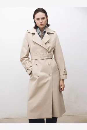 MANGO Eiffel Double Breasted Trench Coat