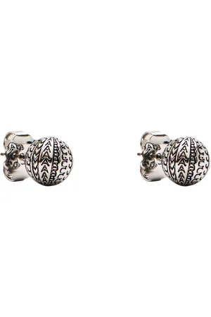 Marc Jacobs Ball Chain Monogram Stud Earrings, Silver