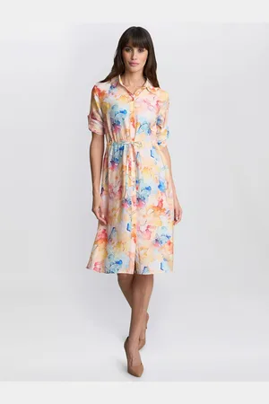 Gina Bacconi Aubree Floral Shirt Dress