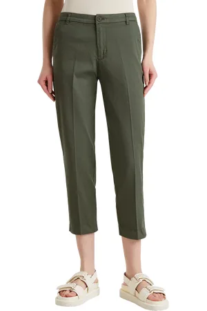 Benetton Cotton Slim Fit Trousers