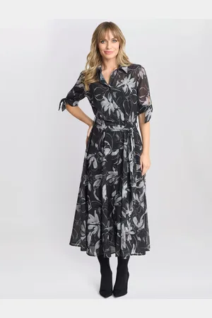 Gina Bacconi Adrienne Floral Shirt Dress