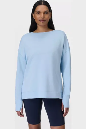 Sweaty Betty After Class Organic Cotton Blend Cross Back Sweatshirt