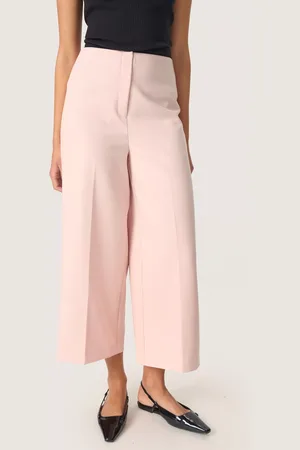 Soaked in Luxury Corinne Cropped Wide Leg Trousers