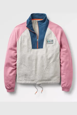 PASSENGER Jazz Organic Cotton Colour Block Smock Sweatshirt