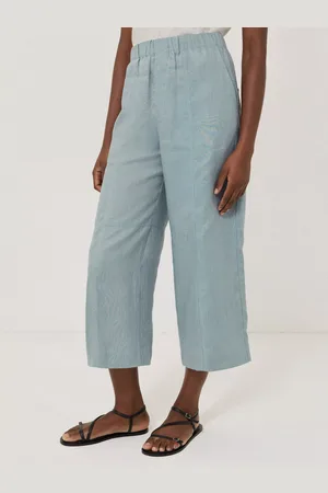 Jigsaw Linen Cropped Relaxed Trousers