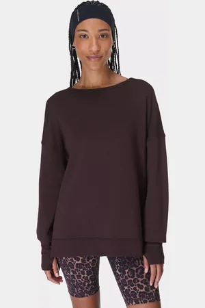 Sweaty Betty After Class Organic Cotton Blend Cross Back Sweatshirt