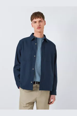 Kin Overlay Stitch Cotton Linen Blend Shirt