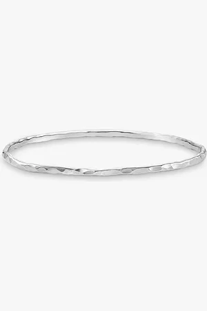 Dower & Hall 3mm Hammered Bangle