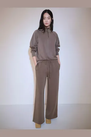 MANGO Nei High Neck Half Zip Sweatshirt