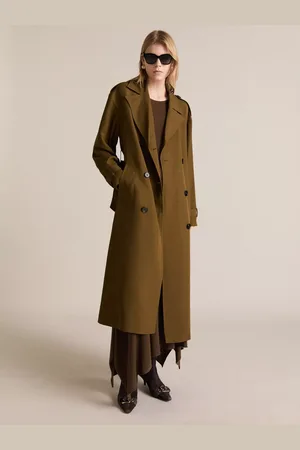 MANGO Adelaida Oversized Long Belted Lyocell Trench Coat