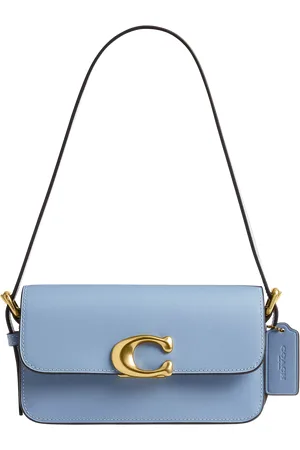 Coach Zoe Leather Signature Shoulder Bag