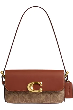 Coach Zoe Coated Canvas & Leather Signature Shoulder Bag