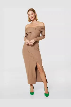 Closet Bodycon Bardot Midi Dress