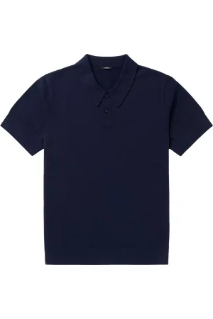 Denham Eaton Regular Fit Short Sleeve Knitted Polo Shirt