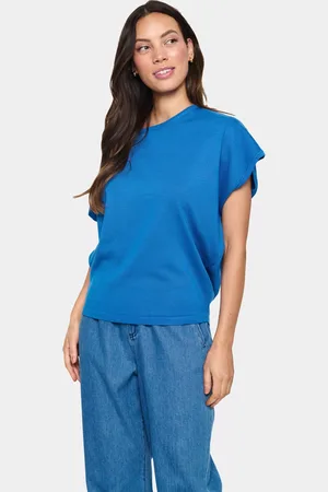 Saint Tropez Mila Short Sleeve Round Neck Top