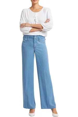 NYDJ High Rise Teresa Wide Leg Jeans