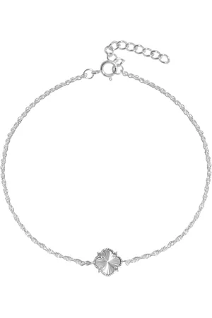 Simply Silver Cubic Zirconia Clover Bracelet