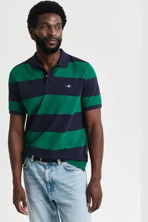 GANT Organic Cotton Block Stripe Polo Shirt