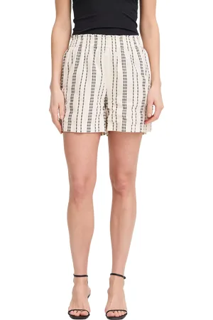 Ichi Josine Jacquard Stripe Shorts