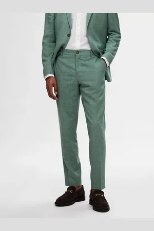SELECTED Wool Linen Blend Suit Trousers