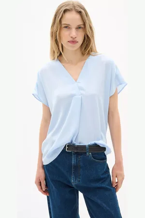 INWEAR Rinda Short Sleeve V-Neck Blouse