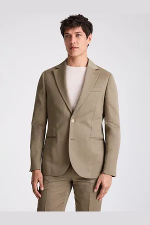 Moss Tailored Fit Linen Blend Suit Jacket