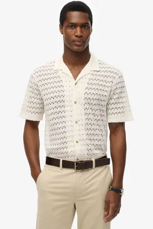 Superdry Knitted Texture Cotton Blend Shirt