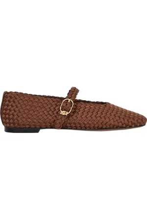 Dune Headline Woven Satin Ballet Flats
