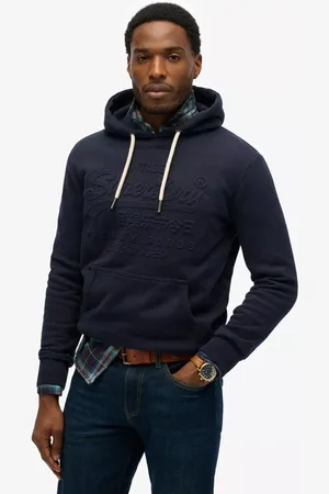 Superdry Embossed Graphic Cotton Blend Hoodie