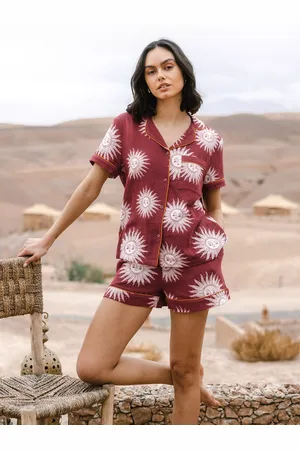 Chelsea Peers Bohemian Sun Cheesecloth Cotton Shorty Pyjama Set