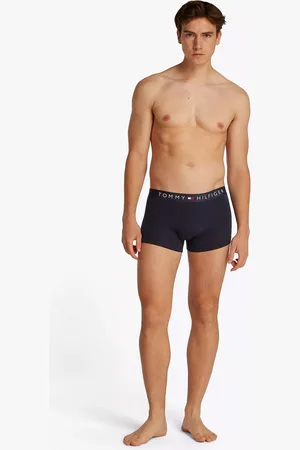 Tommy Hilfiger Stretch Cotton Logo Waistband Trunks, Pack of 3