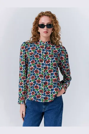 Ghost Lydie Collared Floral Print Blouse