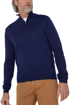Oliver Sweeney Curragh Half Zip Merino Wool Jumper