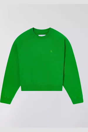 Edwin Relaxed Fit Cropped Cotton Sweatshirt