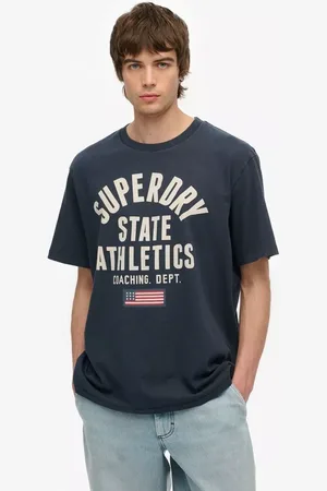 Superdry Cotton Loose Fit Short Sleeve Athletic Essential Graphic T-Shirt