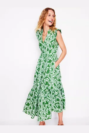 Boden Wren Cotton Double Cloth Midi Dress